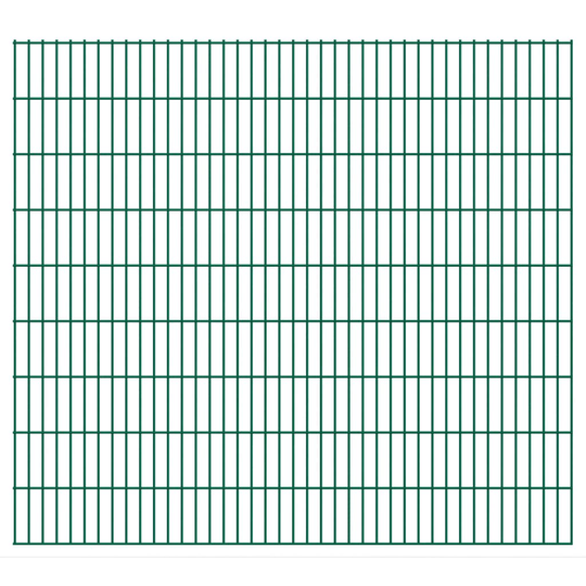 vidaXL havehegnspaneler 2D 2,008x1,83 m 48 m (total længde) grøn