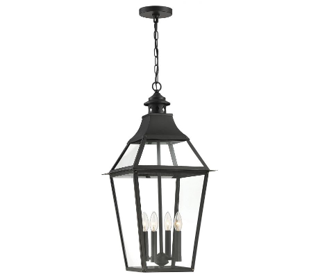 Jackson 4 Loftlampe 36 x 36 cm - Antik sort/Klar