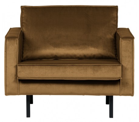 Rodeo Lænestol i velour B105 cm - Honning