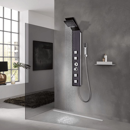 vidaXL bruserpanelsystem glas brun