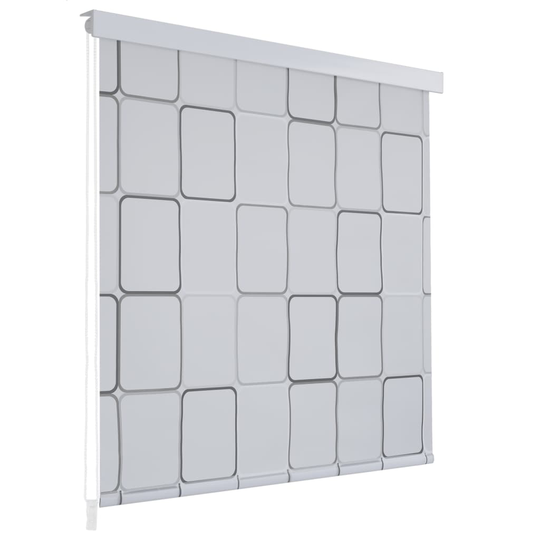 vidaXL rullegardin til brusekabine 100 x 240 cm firkant