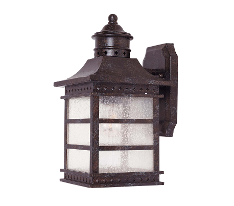 Seafarer 1 Væglampe H32 cm - Rustik bronze/Svag creme med dråbe effekt
