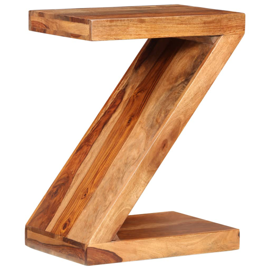 vidaXL sidebord Z-formet massivt sheeshamtræ