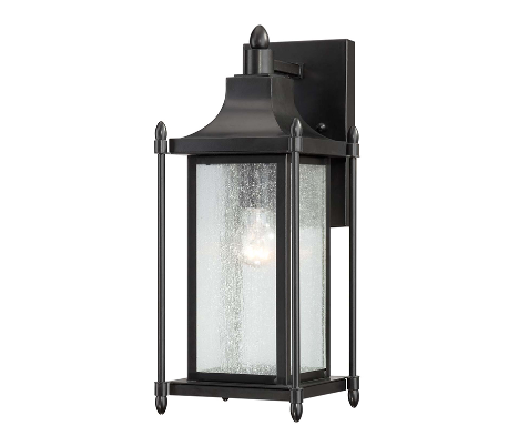 Dunnmore 1 Væglampe H41 cm - Sort/Klar med dråbe effekt