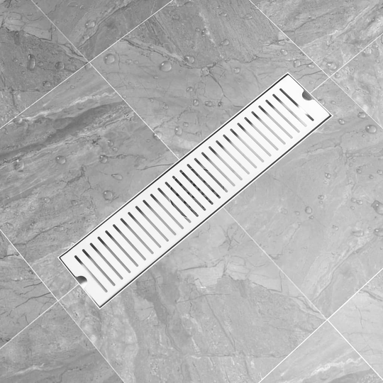 vidaXL gulvafløb 53x14 cm rustfrit stål
