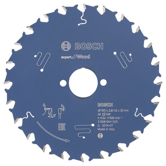 Bosch Rundsavsklinge 165x30x2.6mm 24t Exp Wood - 2608644025