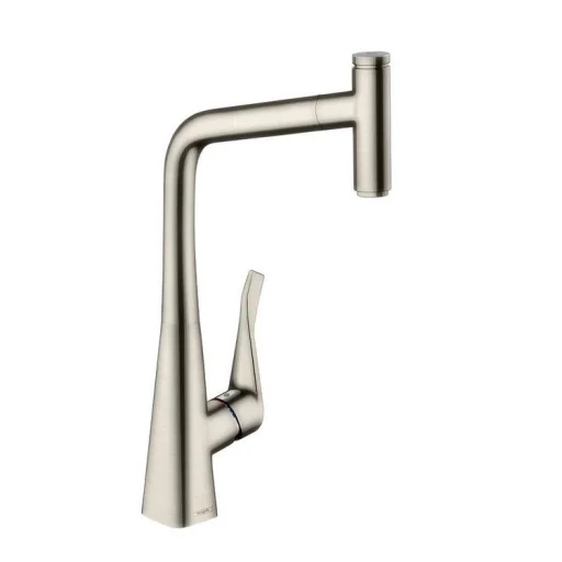 Hansgrohe Metris Select 320 køkkenarmatur m/udtrækstud, rustfrit stål