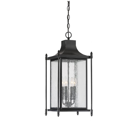 Dunnmore 4 Loftlampe 29 x 29 cm - Sort/Klar med dråbe effekt