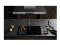 AEG IKE84445FB - Induktions kogeplade - 4 plader - Niche - bredde: 75 cm - dybde: 49 cm - sort - med facetteret ramme