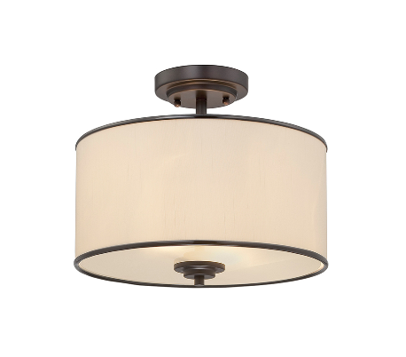 Grove 2 Plafond Ø36 cm - Antik bronze/Creme