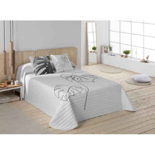 Sengetæppe (vattæppe) Naturals Bouti Hvid UK dobbeltseng (235 x260 cm)