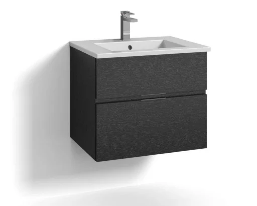 Svedbergs Forma underskab m/2 skuffer & integreret greb, 60x45cm, sort eg
