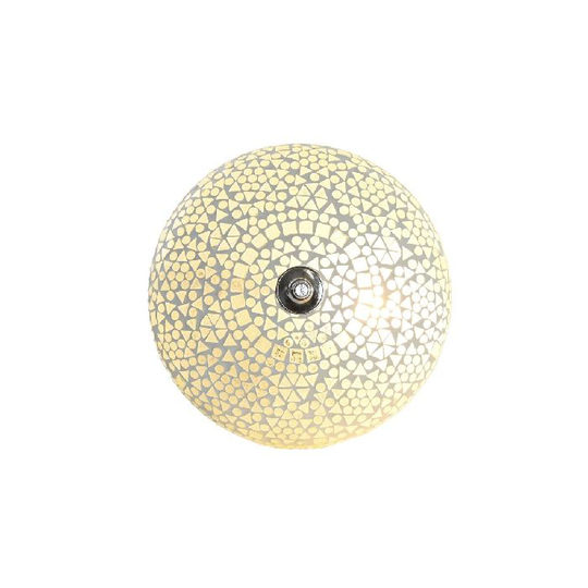 Væglampe DKD Home Decor Krystal Mosaik Hvid 25 W Araber (26 x 13 x 26 cm)