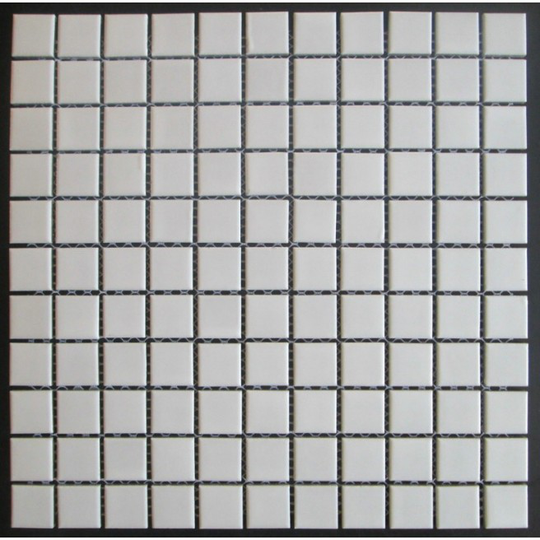 Mosaik Hvid Blank 23x23 mm