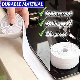 caulk strip tape pvc selvklæbende dekorativt tætningstape brugt til køkkenvask toilet badeværelse badekar gulv vægkant 0,87''10,5ft/2,2320cm