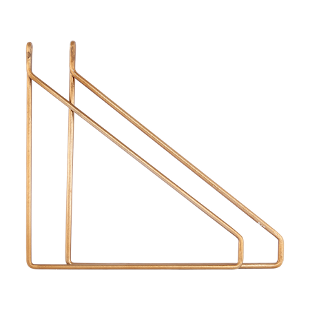 Apart Konsol 2-pack Messingbelagt 25,5x26 cm
