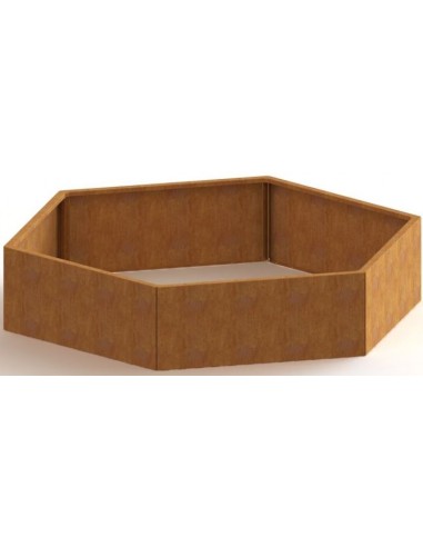 Denver højbed uden bund H40 x B173,2 x D199,3 cm i corten stål