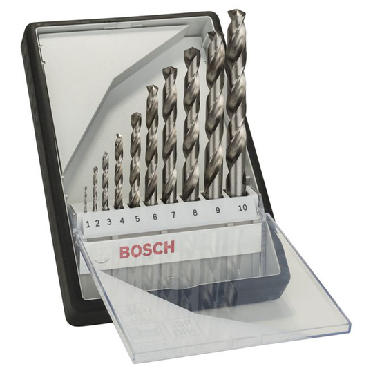 Bosch Borsæt HSS-G 135gr 1-10mm 10 Stk Robustl - 2607010535