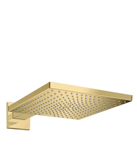 Hansgrohe Raindance E 1jet hovedbruser inkl. brusearm 390 mm, poleret guld-optik