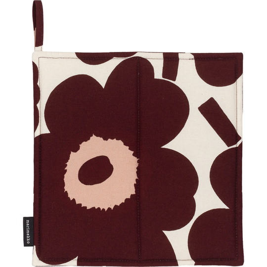Marimekko Pieni Unikko grydelap, vinrød
