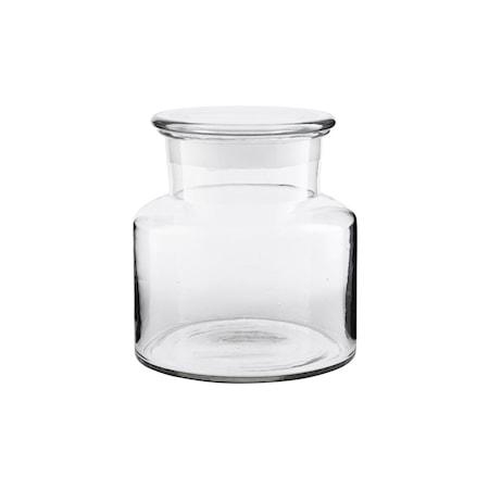 Krukke m/låg Glas Ø20 cm