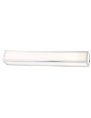 EGO Badeværelseslampe i metal og glas 60 x 8 cm 3 x E14 - Krom/Hvid