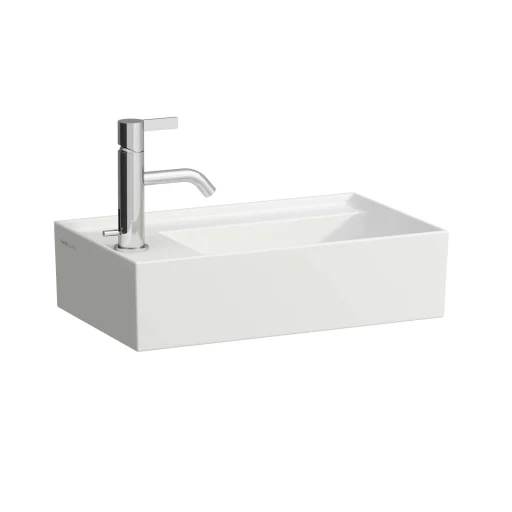 Kartell Laufen håndvask, 46x28 cm, venstrevendt, mat hvid