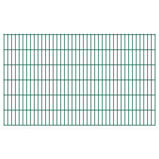 vidaXL havehegnspaneler 2D 2,008x1,23 m 50 m (total længde) grøn