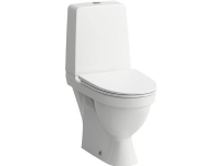 Laufen Kompas skruemonteret toilet med skjult P-lås og åben skyllekant