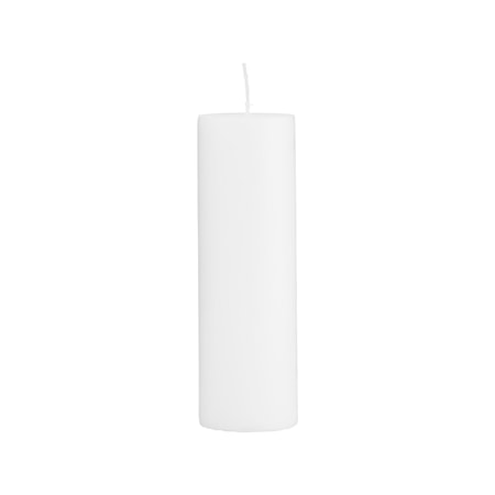 Candle, White, 6x20 cm, Burning time 65 hours