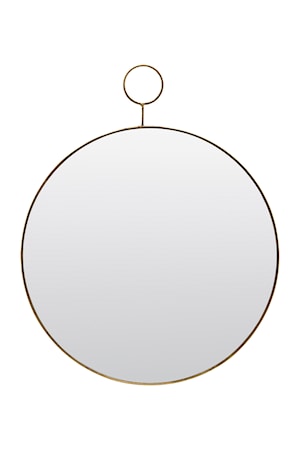 Spejl The Loop Ø 38 cm - Messing