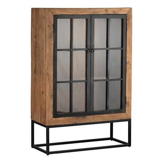 GROW skab m. glasdør natur H150 cm (NATURAL, ONESIZE)