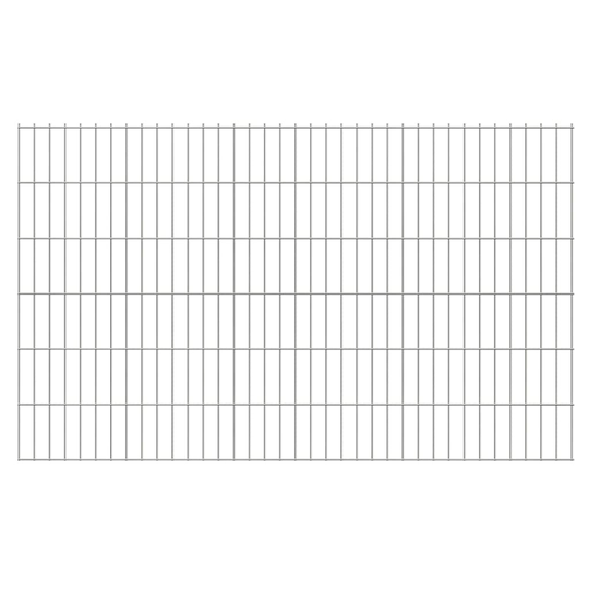 vidaXL havehegnspaneler 2D 2,008x1,23 m 28 m (total længde) sølvfarvet