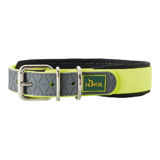 Hundehalsbånd Hunter Convenience Comfort Gul (22-30 cm)