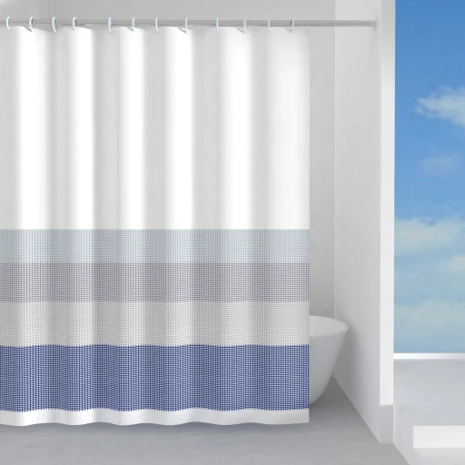Hefe Jeans bruseforhæng 180 x 200 cm, creme hvid