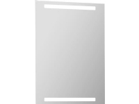 Dansani Mido Spejl 70x60 cm med integreret LED lys i top / bund