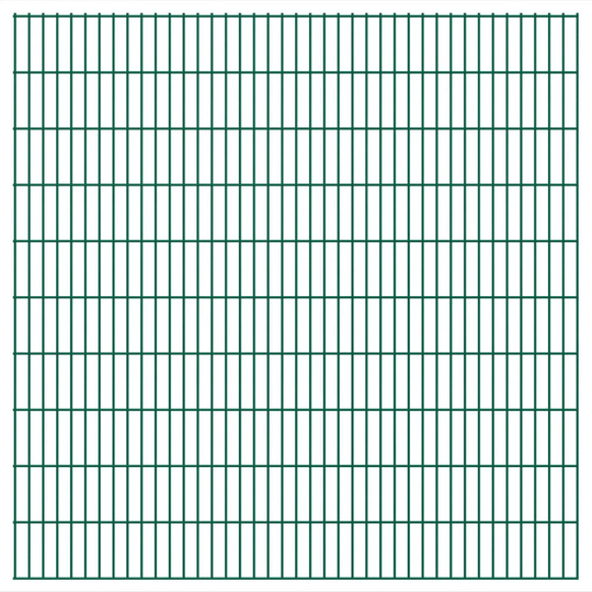 vidaXL havehegnspaneler 2D 2,008x2,03 m 46 m (total længde) grøn