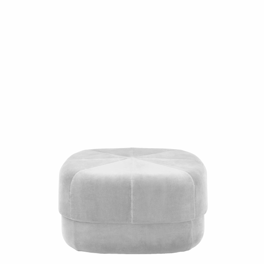 Normann Circus Puf stor, velour, Beige