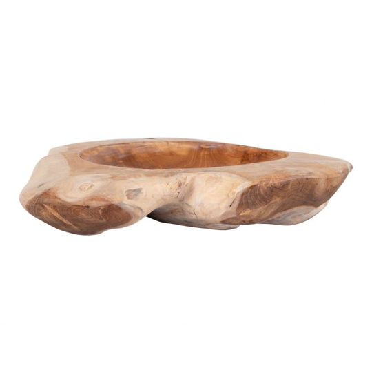 Large skål i teaktræ Ø40xh12 cm - 4501012