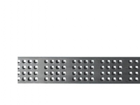 Unidrain rist i 3 mm massiv AISI 304 rustfri stål til ClassicLine ramme - model Square i længde 700 mm