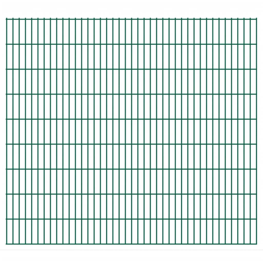 vidaXL havehegnspaneler 2D 2,008x1,83 m 32 m (total længde) grøn