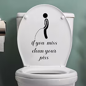 advarsels-toilet-klistermærker toiletlåg wc-dørklistermærke aftageligt selvklæbende dekorpapir husholdnings-toilet advarselsmærkater