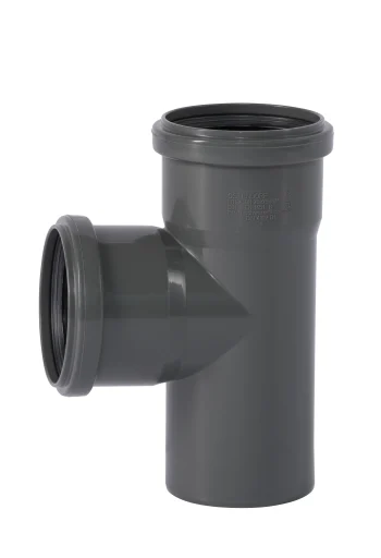 75 mm x 87° Grenrør afløb PP grå - 20 stk