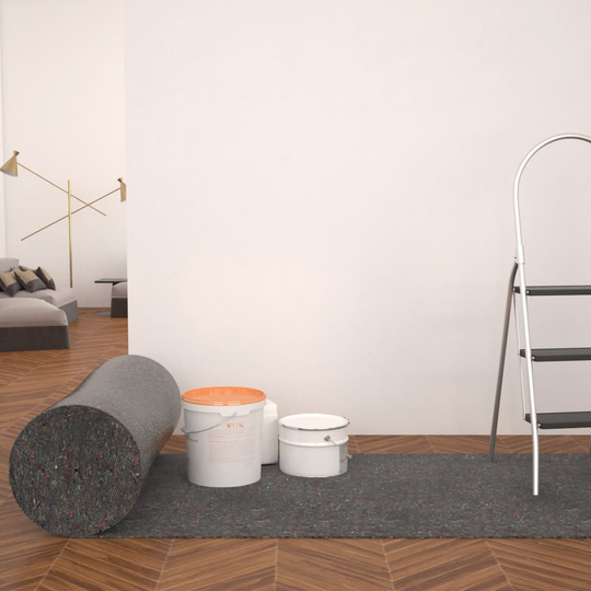 vidaXL skridsikker maleruld 50 m 180 g/m² grå