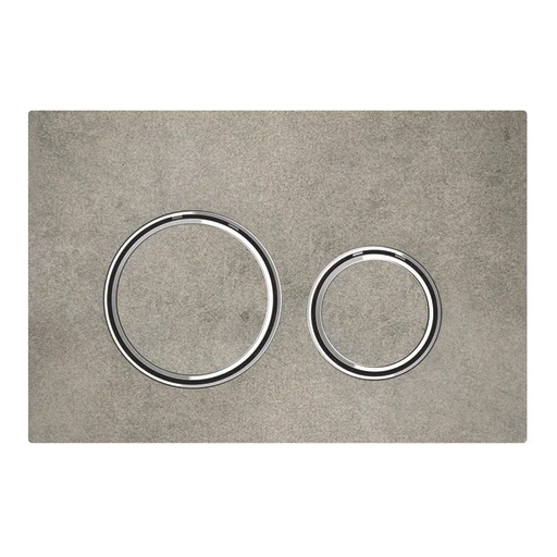 Geberit Sigma 21 betjeningsplade, beton/krom