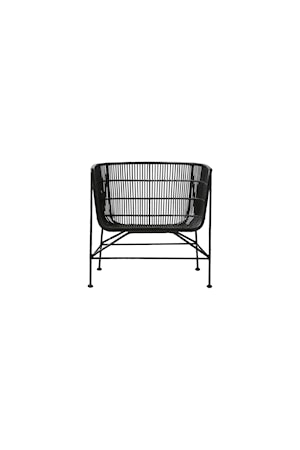 Stol Coon 70x70 cm - Sort
