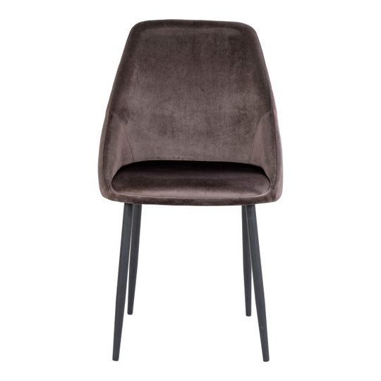 Spisebordsstol i mushroom velour HN1208 - 1001272