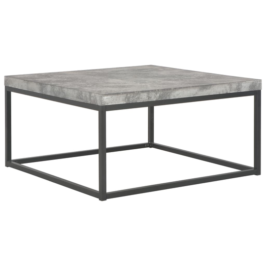vidaXL sofabord 75 x 75 x 38 cm beton-look