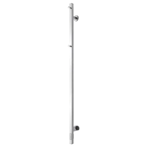 TVS Eldo 1F håndklædetørrer m/timer, el-tilslutning, 1400 x 60 mm, poleret rustfrit stål