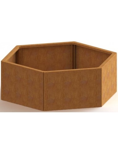 Denver højbed uden bund H80 x B103,9 x D119,3 cm i corten stål